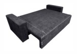 Canapea extensibila Venice 238x96x80 cm, cu lada de depozitare, GraphiteTip: Extensibila | Interval lungime: 151-200 cm | Forma: Standard | Material tapiterie: Textil | Numar locuri: 3 | Garantie: 2 ani - imagine 4