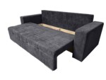 Canapea extensibila Venice 238x96x80 cm, cu lada de depozitare, GraphiteTip: Extensibila | Interval lungime: 151-200 cm | Forma: Standard | Material tapiterie: Textil | Numar locuri: 3 | Garantie: 2 ani - imagine 5