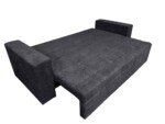 Canapea extensibila Venice 238x96x80 cm, cu lada de depozitare, GraphiteTip: Extensibila | Interval lungime: 151-200 cm | Forma: Standard | Material tapiterie: Textil | Numar locuri: 3 | Garantie: 2 ani - imagine 6