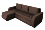Coltar extensibil reversibil Siena Chocolate 243x141x81 cm cu lada de depozitareInterval lungime: Peste 200 cm | Forma: Coltar | Tip: Extensibila | Material tapiterie: Textil | Numar locuri: 3 | Garantie: 2 ani - imagine 2