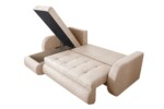Coltar extensibil reversibil Siena Cream 243x141x81 cm cu lada de depozitareInterval lungime: Peste 200 cm | Forma: Coltar | Tip: Extensibila | Material tapiterie: Textil | Numar locuri: 3 | Garantie: 2 ani - imagine 6