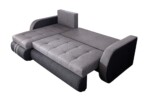 Coltar extensibil reversibil Siena Duo Antracit/Gri 243x141x81 cm cu lada de depozitareInterval lungime: Peste 200 cm | Forma: Coltar | Tip: Extensibila | Material tapiterie: Textil | Numar locuri: 3 | Garantie: 2 ani - imagine 7