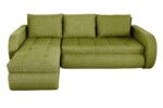 Coltar extensibil reversibil Siena Lime 243x141x81 cm cu lada de depozitareInterval lungime: Peste 200 cm | Forma: Coltar | Tip: Extensibila | Material tapiterie: Textil | Numar locuri: 3 | Garantie: 2 ani - imagine 7