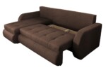 Coltar extensibil reversibil Siena Lux Chocolate 243x141x81 cm cu lada de depozitareInterval lungime: Peste 200 cm | Forma: Coltar | Tip: Extensibila | Material tapiterie: Textil | Numar locuri: 3 | Garantie: 2 ani - imagine 6