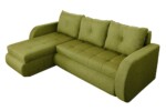 Coltar extensibil reversibil Siena Lux Lime 243x141x81 cm cu lada de depozitareInterval lungime: Peste 200 cm | Forma: Coltar | Tip: Extensibila | Material tapiterie: Textil | Numar locuri: 3 | Garantie: 2 ani - imagine 2