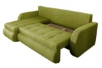 Coltar extensibil reversibil Siena Lux Lime 243x141x81 cm cu lada de depozitareInterval lungime: Peste 200 cm | Forma: Coltar | Tip: Extensibila | Material tapiterie: Textil | Numar locuri: 3 | Garantie: 2 ani - imagine 6