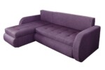 Coltar extensibil reversibil Siena Lux Purple 243x141x81 cm cu lada de depozitareInterval lungime: Peste 200 cm | Forma: Coltar | Tip: Extensibila | Material tapiterie: Textil | Numar locuri: 3 | Garantie: 2 ani - imagine 7