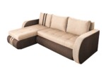 Coltar extensibil reversibil Siena Duo Maro/Bej 243x141x81 cm cu lada de depozitareInterval lungime: Peste 200 cm | Forma: Coltar | Tip: Extensibila | Material tapiterie: Textil | Numar locuri: 3 | Garantie: 2 ani - imagine 9