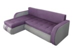 Coltar extensibil reversibil Siena Duo Mov/Gri 243x141x81 cm cu lada de depozitareInterval lungime: Peste 200 cm | Forma: Coltar | Tip: Extensibila | Material tapiterie: Textil | Numar locuri: 3 | Garantie: 2 ani - imagine 8