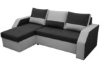 Coltar extensibil Madrid, 226x145x79 cm, 2 lazi depozitare, Reversibil, Gri/NegruGarantie: 2 ani | Interval lungime: Peste 200 cm | Tip: Extensibila | Material cadru: Lemn + Pal + MDF | Forma: Coltar | Material tapiterie: Textil; Piele ecologica | Numar locuri: 3 - imagine 4