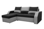 Coltar extensibil Madrid, 226x145x79 cm, 2 lazi depozitare, Reversibil, Gri/NegruGarantie: 2 ani | Interval lungime: Peste 200 cm | Tip: Extensibila | Material cadru: Lemn + Pal + MDF | Forma: Coltar | Material tapiterie: Textil; Piele ecologica | Numar locuri: 3 - imagine 5