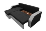 Coltar extensibil Madrid, 226x145x79 cm, 2 lazi depozitare, Reversibil, Gri/NegruGarantie: 2 ani | Interval lungime: Peste 200 cm | Tip: Extensibila | Material cadru: Lemn + Pal + MDF | Forma: Coltar | Material tapiterie: Textil; Piele ecologica | Numar locuri: 3 - imagine 9