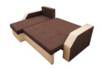Coltar extensibil Madrid, 226x145x79 cm, 2 lazi depozitare, Reversibil, Maro/BejGarantie: 2 ani | Interval lungime: Peste 200 cm | Tip: Extensibila | Material cadru: Lemn + Pal + MDF | Forma: Coltar | Material tapiterie: Textil; Piele ecologica | Numar locuri: 3 - imagine 8