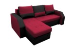 Coltar extensibil Madrid, 226x145x79 cm, 2 lazi depozitare, Reversibil, Rosu/NegruGarantie: 2 ani | Interval lungime: Peste 200 cm | Tip: Extensibila | Material cadru: Lemn + Pal + MDF | Forma: Coltar | Material tapiterie: Textil; Piele ecologica | Numar locuri: 3 - imagine 11