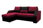 Coltar extensibil Madrid, 226x145x79 cm, 2 lazi depozitare, Reversibil, Rosu/NegruGarantie: 2 ani | Interval lungime: Peste 200 cm | Tip: Extensibila | Material cadru: Lemn + Pal + MDF | Forma: Coltar | Material tapiterie: Textil; Piele ecologica | Numar locuri: 3 - imagine 7