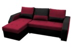 Coltar extensibil Madrid, 226x145x79 cm, 2 lazi depozitare, Reversibil, Rosu/NegruGarantie: 2 ani | Interval lungime: Peste 200 cm | Tip: Extensibila | Material cadru: Lemn + Pal + MDF | Forma: Coltar | Material tapiterie: Textil; Piele ecologica | Numar locuri: 3 - imagine 8
