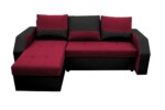 Coltar extensibil Madrid, 226x145x79 cm, 2 lazi depozitare, Reversibil, Rosu/NegruGarantie: 2 ani | Interval lungime: Peste 200 cm | Tip: Extensibila | Material cadru: Lemn + Pal + MDF | Forma: Coltar | Material tapiterie: Textil; Piele ecologica | Numar locuri: 3 - imagine 9