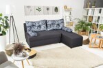 Coltar extensibil reversibil Modena Grey Flower 206 x 145 x 80 cm cu lada de depozitareSuprafata pentru dormit: 140 x 206 cm | Interval lungime: Peste 200 cm | Forma: Coltar | Tip: Extensibila | Material cadru: Lemn, MDF, PAL | Material tapiterie: Textil | Numar locuri: 3 | Garantie: 2 ani