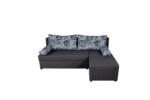 Coltar extensibil reversibil Modena Grey Flower 206 x 145 x 80 cm cu lada de depozitareSuprafata pentru dormit: 140 x 206 cm | Interval lungime: Peste 200 cm | Forma: Coltar | Tip: Extensibila | Material cadru: Lemn, MDF, PAL | Material tapiterie: Textil | Numar locuri: 3 | Garantie: 2 ani - imagine 6