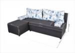 Coltar extensibil reversibil Modena Grey Blue Anemone 206 x 145 x 80 cm cu lada de depozitareSuprafata pentru dormit: 140 x 206 cm | Interval lungime: Peste 200 cm | Forma: Coltar | Tip: Extensibila | Material cadru: Lemn, MDF, PAL | Material tapiterie: Textil | Numar locuri: 3 | Garantie: 2 ani - imagine 2