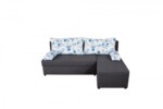 Coltar extensibil reversibil Modena Grey Blue Anemone 206 x 145 x 80 cm cu lada de depozitareSuprafata pentru dormit: 140 x 206 cm | Interval lungime: Peste 200 cm | Forma: Coltar | Tip: Extensibila | Material cadru: Lemn, MDF, PAL | Material tapiterie: Textil | Numar locuri: 3 | Garantie: 2 ani - imagine 6