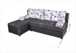 Coltar extensibil reversibil Modena Grey Magnolia 206 x 145 x 80 cm cu lada de depozitareSuprafata pentru dormit: 140 x 206 cm | Interval lungime: Peste 200 cm | Forma: Coltar | Tip: Extensibila | Material cadru: Lemn, MDF, PAL | Material tapiterie: Textil | Numar locuri: 3 | Garantie: 2 ani - imagine 2