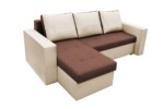 Coltar extensibil Toledo, 226x145x79 cm, 2 lazi depozitare, Reversibil, Bej/MaroInterval lungime: Peste 200 cm | Tip: Extensibila | Material cadru: Lemn + Pal + MDF | Forma: Coltar | Material tapiterie: Textil; Piele ecologica | Numar locuri: 3 - imagine 10