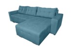 Coltar extensibil Venice, 287x169x96 cm, cu lada de depozitare, AlbastruTip: Extensibila | Interval lungime: Peste 200 cm | Forma: Coltar | Material tapiterie: Textil | Numar locuri: 3 | Garantie: 2 ani - imagine 5