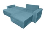 Coltar extensibil Venice, 287x169x96 cm, cu lada de depozitare, AlbastruTip: Extensibila | Interval lungime: Peste 200 cm | Forma: Coltar | Material tapiterie: Textil | Numar locuri: 3 | Garantie: 2 ani - imagine 9