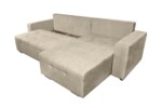 Coltar extensibil Venice, 287x169x96 cm, cu lada de depozitare, BejTip: Extensibila | Interval lungime: Peste 200 cm | Forma: Coltar | Material tapiterie: Textil | Numar locuri: 3 | Garantie: 2 ani - imagine 4