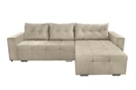 Coltar extensibil Venice, 287x169x96 cm, cu lada de depozitare, BejTip: Extensibila | Interval lungime: Peste 200 cm | Forma: Coltar | Material tapiterie: Textil | Numar locuri: 3 | Garantie: 2 ani - imagine 8