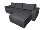 Coltar extensibil Venice, 287x169x96 cm, cu lada de depozitare, GraphiteTip: Extensibila | Interval lungime: Peste 200 cm | Forma: Coltar | Material tapiterie: Textil | Numar locuri: 3 | Garantie: 2 ani - imagine 4