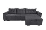 Coltar extensibil Venice, 287x169x96 cm, cu lada de depozitare, GraphiteTip: Extensibila | Interval lungime: Peste 200 cm | Forma: Coltar | Material tapiterie: Textil | Numar locuri: 3 | Garantie: 2 ani - imagine 5