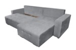 Coltar extensibil Venice, 287x169x96 cm, cu lada de depozitare, GriTip: Extensibila | Interval lungime: Peste 200 cm | Forma: Coltar | Material tapiterie: Textil | Numar locuri: 3 | Garantie: 2 ani - imagine 7