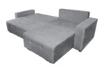 Coltar extensibil Venice, 287x169x96 cm, cu lada de depozitare, GriTip: Extensibila | Interval lungime: Peste 200 cm | Forma: Coltar | Material tapiterie: Textil | Numar locuri: 3 | Garantie: 2 ani - imagine 8