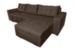 Coltar extensibil Venice, 287x169x96 cm, cu lada de depozitare, MaroTip: Extensibila | Interval lungime: Peste 200 cm | Forma: Coltar | Material tapiterie: Textil | Numar locuri: 3 | Garantie: 2 ani - imagine 4