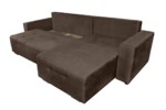 Coltar extensibil Venice, 287x169x96 cm, cu lada de depozitare, MaroTip: Extensibila | Interval lungime: Peste 200 cm | Forma: Coltar | Material tapiterie: Textil | Numar locuri: 3 | Garantie: 2 ani - imagine 7