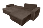 Coltar extensibil Venice, 287x169x96 cm, cu lada de depozitare, MaroTip: Extensibila | Interval lungime: Peste 200 cm | Forma: Coltar | Material tapiterie: Textil | Numar locuri: 3 | Garantie: 2 ani - imagine 9