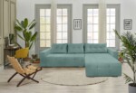 Coltar extensibil Venice, 287x169x96 cm, cu lada de depozitare, MintTip: Extensibila | Interval lungime: Peste 200 cm | Forma: Coltar | Material tapiterie: Textil | Numar locuri: 3 | Garantie: 2 ani
