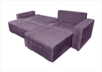 Coltar extensibil Venice, 287x169x96 cm, cu lada de depozitare, MovTip: Extensibila | Interval lungime: Peste 200 cm | Forma: Coltar | Material tapiterie: Textil | Numar locuri: 3 | Garantie: 2 ani - imagine 3