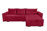 Coltar extensibil Venice, 287x169x96 cm, cu lada de depozitare, RosuTip: Extensibila | Interval lungime: Peste 200 cm | Forma: Coltar | Material tapiterie: Textil | Numar locuri: 3 | Garantie: 2 ani - imagine 6