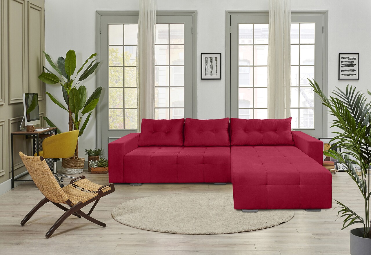 l-coltar-extensibil-venice-287x169x96-cm-cu-lada-de-depozitare-rosu Coltar extensibil Venice, 287x169x96 cm, cu lada de depozitare, RosuTip: Extensibila | Interval lungime: Peste 200 cm | Forma: Coltar | Material tapiterie: Textil | Numar locuri: 3 | Garantie: 2 ani - imagine 1