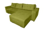 Coltar extensibil Venice, 287x169x96 cm, cu lada de depozitare, VerdeTip: Extensibila | Interval lungime: Peste 200 cm | Forma: Coltar | Material tapiterie: Textil | Numar locuri: 3 | Garantie: 2 ani - imagine 5