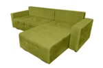 Coltar extensibil Venice, 287x169x96 cm, cu lada de depozitare, VerdeTip: Extensibila | Interval lungime: Peste 200 cm | Forma: Coltar | Material tapiterie: Textil | Numar locuri: 3 | Garantie: 2 ani - imagine 6