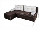 Coltar extensibil reversibil Modena Coffee Daisies Flower 206x145x80 cm cu lada de depozitareInterval lungime: Peste 200 cm | Forma: Coltar | Tip: Extensibila | Material tapiterie: Textil | Numar locuri: 3 | Garantie: 2 ani - imagine 2