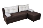 Coltar extensibil reversibil Modena Coffee Daisies Flower 206x145x80 cm cu lada de depozitareInterval lungime: Peste 200 cm | Forma: Coltar | Tip: Extensibila | Material tapiterie: Textil | Numar locuri: 3 | Garantie: 2 ani - imagine 4