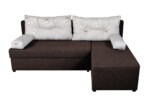 Coltar extensibil reversibil Modena Coffee Daisies Flower 206x145x80 cm cu lada de depozitareInterval lungime: Peste 200 cm | Forma: Coltar | Tip: Extensibila | Material tapiterie: Textil | Numar locuri: 3 | Garantie: 2 ani - imagine 8