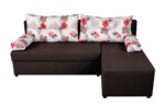 Coltar extensibil reversibil Modena Coffee Roses Flower 206x145x80 cm cu lada de depozitareInterval lungime: Peste 200 cm | Forma: Coltar | Tip: Extensibila | Material tapiterie: Textil | Numar locuri: 3 | Garantie: 2 ani - imagine 7