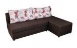 Coltar extensibil reversibil Modena Coffee Roses Flower 206x145x80 cm cu lada de depozitareInterval lungime: Peste 200 cm | Forma: Coltar | Tip: Extensibila | Material tapiterie: Textil | Numar locuri: 3 | Garantie: 2 ani - imagine 9