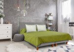 Cuvertura Double Face Alcam, 210 x 220 cm 100% microfibra, oliveTip produs: Cuvertura | Densitate: 100 g/m²